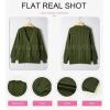 imageDokotoo Cardigan Sweaters for Women Casual Long Sleeve Button Down Chunky Knit Open Front Sweater TopsGreen