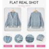 imageDokotoo Cardigan Sweaters for Women Casual Long Sleeve Button Down Chunky Knit Open Front Sweater TopsSky Blue