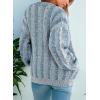imageDokotoo Cardigan Sweaters for Women Casual Long Sleeve Button Down Chunky Knit Open Front Sweater TopsSky Blue