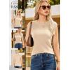 imageDokotoo Sweater Vest Women Casual Crewneck Sleeveless Sweaters for Women Solid Loose Cable Knit Tank TopsBeige
