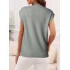 imageDokotoo Sweater Vest Women Casual Crewneck Sleeveless Sweaters for Women Solid Loose Cable Knit Tank TopsGrey