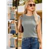 imageDokotoo Sweater Vest Women Casual Crewneck Sleeveless Sweaters for Women Solid Loose Cable Knit Tank TopsGrey