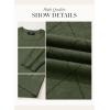 imageDokotoo Sweaters for Women Long Sleeve Wool Blend Crewneck Diamond Hollow Out Lightweight Soft Fall Pullover Sweater TopsGreen