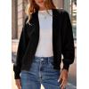 imageDokotoo Womens 2025 Trendy Casual Open Front Long Sleeve Chunky Warm Cardigan SweaterBlack