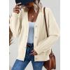 imageDokotoo Womens Cardigan Sweaters 2025 Fall Casual Button Down Cuffed Long Sleeve Ribbed Knit Sweater TopsBeige