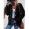 imageDokotoo Womens Cardigan Sweaters 2025 Fall Casual Button Down Cuffed Long Sleeve Ribbed Knit Sweater TopsBlack