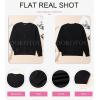 imageDokotoo Womens Cardigan Wool Blend Long Sleeve Button Down Sweaters for Women Casual Hollow Out Knit TopsBlack
