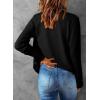 imageDokotoo Womens Cardigan Wool Blend Long Sleeve Button Down Sweaters for Women Casual Hollow Out Knit TopsBlack