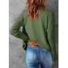 imageDokotoo Womens Cardigan Wool Blend Long Sleeve Button Down Sweaters for Women Casual Hollow Out Knit TopsGreen