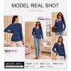 imageDokotoo Womens Cashmere Sweaters Dressy Casual Long Sleeve V Neck Lightweight Ribbed Knit Wool Pullover Jumper TopBlue