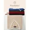 imageDokotoo Womens Cashmere Sweaters Dressy Casual Long Sleeve V Neck Lightweight Ribbed Knit Wool Pullover Jumper TopRed