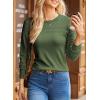 imageDokotoo Womens Casual Long Sleeve Wool Hollow Out Sweaters for Women 2025 Trendy Lightweight Crochet Pullover TopsBlackish Green