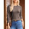 imageDokotoo Womens Casual Long Sleeve Wool Hollow Out Sweaters for Women 2025 Trendy Lightweight Crochet Pullover TopsGoat