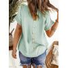 imageDokotoo Womens Summer Tops Crewneck Lace Crochet Short Sleeve Shirts Casual Chiffon Blouses1 Green