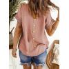 imageDokotoo Womens Summer Tops Crewneck Lace Crochet Short Sleeve Shirts Casual Chiffon Blouses1 Light Pink