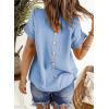 imageDokotoo Womens Summer Tops Crewneck Lace Crochet Short Sleeve Shirts Casual Chiffon Blouses1 Sky Blue