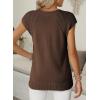 imageDokotoo Womens Sweaters Crewneck Cable Knit Vest Tops for Women 2025 Fall Fashion Clothing Cap Sleeve Sweater VestChestnut