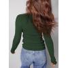 imageDokotoo Womens Wool Blend Sweater Warm Soft Lightweight Long Sleeve Crew Neck Solid Basic Tops Regular FitBlackish Green