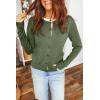 imageDokotoo Womens Wool Button Down Lightweight Cardigans Long Sleeve Casual Crew Neck Soft Knit Cardigan Sweaters TopsVineyard Green