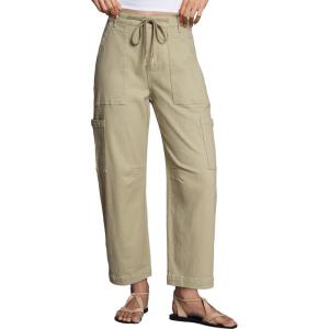 imageDokotoo Jeans for Women Casual High Waisted Straight Wide Leg Pants Loose Cargo Denim Pants with PocketsKhaki