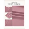 imageDokotoo Fall Dresses for Women 2025 Long Sleeve V Neck Smocked Empire Waist Ruffle Tiered Casual Split Maxi DressPink