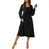 imageDokotoo Maxi Dresses Fashion Clothing Fall Dresses 2025 Casual Long Sleeve Wedding Guest SundressBlack