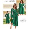imageDokotoo Maxi Dresses Fashion Clothing Fall Dresses 2025 Casual Long Sleeve Wedding Guest SundressDark Green
