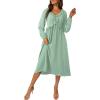 imageDokotoo Maxi Dresses Fashion Clothing Fall Dresses 2025 Casual Long Sleeve Wedding Guest SundressLight Green
