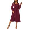 imageDokotoo Maxi Dresses Fashion Clothing Fall Dresses 2025 Casual Long Sleeve Wedding Guest SundressRed