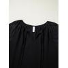 imageDokotoo Women Blouses Dressy Casual V Neck 34 Length Sleeve Womens Tops Fall Outfits 2025Black