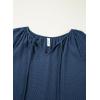 imageDokotoo Women Blouses Dressy Casual V Neck 34 Length Sleeve Womens Tops Fall Outfits 2025Dusk Blue