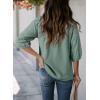 imageDokotoo Women Blouses Dressy Casual V Neck 34 Length Sleeve Womens Tops Fall Outfits 2025Mist Green