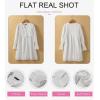 imageDokotoo Womens 2025 Boho Dress Tassel V Neck Long Sleeve A Line Casual Hollow Out Lace Ruffle Party DressesWhite