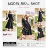 imageDokotoo Womens Dresses Fashion 2025 Long Sleeve V Neck Maxi Dresses Elegant Casual Flowy Tiered Boho Beach Vacation OutifitsBlack
