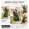 imageDokotoo Womens Dresses Fashion 2025 Long Sleeve V Neck Maxi Dresses Elegant Casual Flowy Tiered Boho Beach Vacation OutifitsGreen