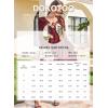 imageDokotoo Womens Dresses Fashion 2025 Long Sleeve V Neck Maxi Dresses Elegant Casual Flowy Tiered Boho Beach Vacation OutifitsRed