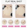 imageDokotoo Womens Oversized Sweatshirt Long Sleeve 14 Zip Pullover Polo VNeck Fall Sweaters for Women 2024Apricot