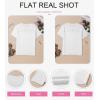 imageDokotoo Womens Summer Tops Dressy Casual Crewneck Short Sleeve Shirts Solid Hollow Out Knit Loose Sweater BlousesWhite
