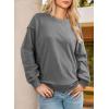imageDokotoo Womens Sweatshirts Color Block Longs Sleeve Pullover Shirts Crewneck Fall Outfits TrendyNavy Grey
