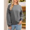 imageDokotoo Womens Sweatshirts Color Block Longs Sleeve Pullover Shirts Crewneck Fall Outfits TrendyNavy Grey