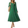 imageDokotoo Maxi Dresses Fashion Clothing Fall Dresses 2025 Casual Long Sleeve Wedding Guest SundressDark Green