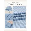 imageDokotoo Hoodies for Women Color Block Oversized Sweatshirt Long Sleeve Drawstring Casual Lightweight Hoodie Tops Fall 2025White Blue