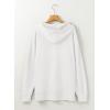 imageDokotoo Oversized Hoodies for Women Casual Long Sleeve Waffle Knit Drawstring Side Slit Pullover Sweatshirts with PocketWhite
