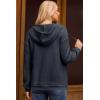 imageDokotoo Womens Hoodies Oversized Sweatshirts Ribbed Knit Long Sleeve Drawstring V Neck Casual Pullover Sweatshirt Hooded TopsBlue