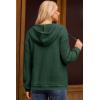 imageDokotoo Womens Hoodies Oversized Sweatshirts Ribbed Knit Long Sleeve Drawstring V Neck Casual Pullover Sweatshirt Hooded TopsGreen