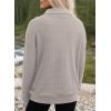 imageDokotoo Womens Oversized Sweatshirts Quarter Zip Pullover Women 2025 Fall Fashion Long Sleeve Tops Outfits ClothesGray