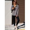 imageDokotoo Womens Sweatshirt Waffle Knit Long Sleeve Lapel Half Zip Up Casual Lightweight Soft Sweatshirts Loose Pullover TopsGrey