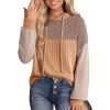 imageDokotoo Hoodies for Women Color Block Oversized Sweatshirt Long Sleeve Drawstring Casual Lightweight Hoodie Tops Fall 2025Straw Yellow