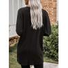 imageDokotoo Fall Womens Tunic Tops Loose Fit Dressy Long Sleeve Casual Long Shirts with PocketsB Black
