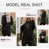 imageDokotoo Fall Womens Tunic Tops Loose Fit Dressy Long Sleeve Casual Long Shirts with PocketsB Black